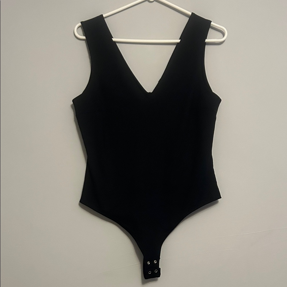 Dynamite Black V-Neck Bodysuit